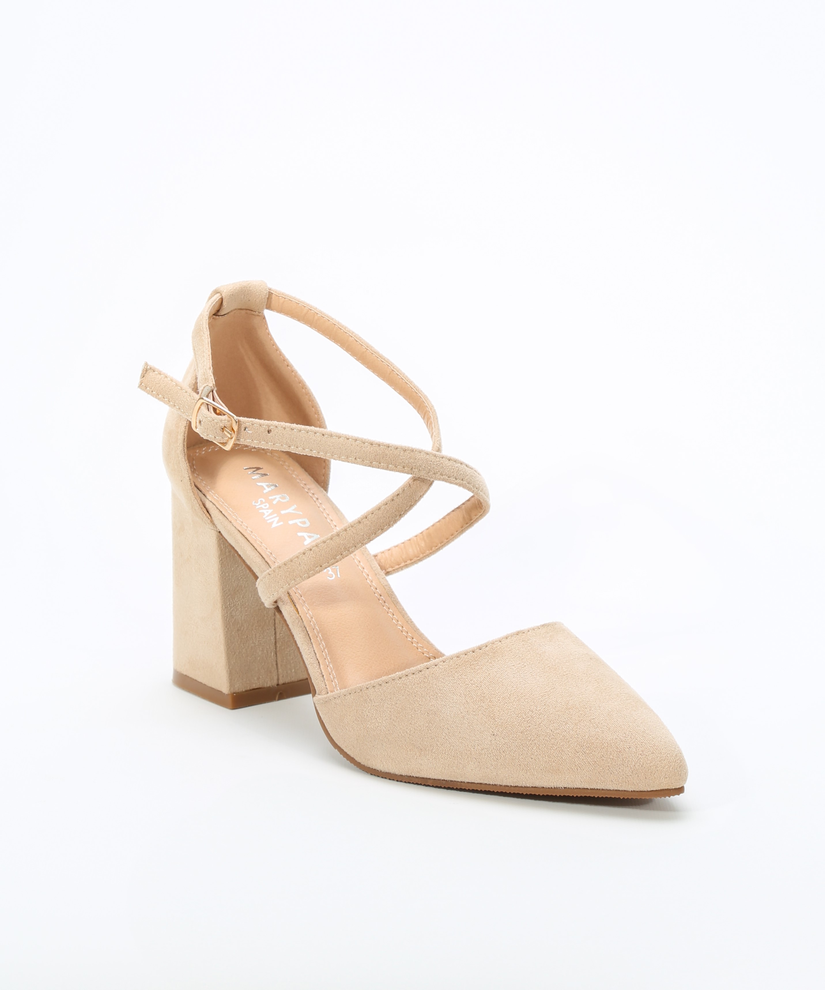 Zapatos tacón tiras cruzadas